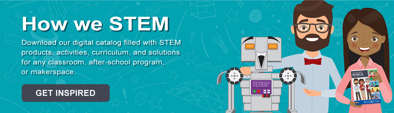 HOW WE STEM – Download our digital catalog filled with STEM products, activities, curriculum, and solutions for any classroom, after-school program, or makerspace. GET INSPIRED
